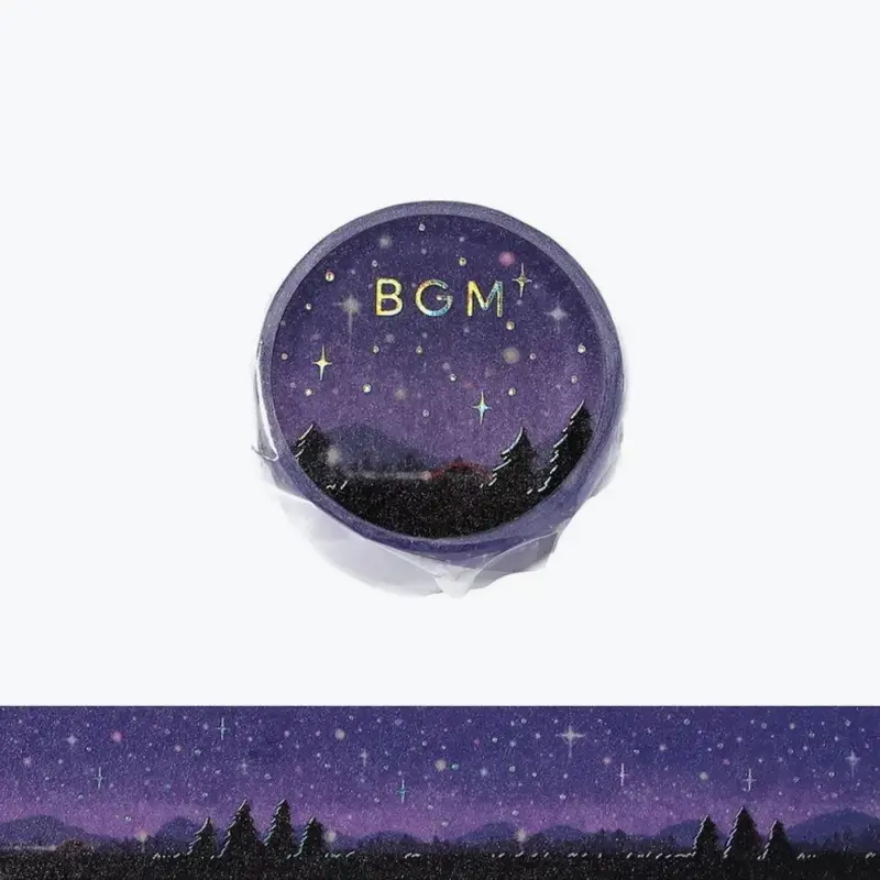 Bgm - Washi Tape - Dreamy Scenery - Starry Sky 1