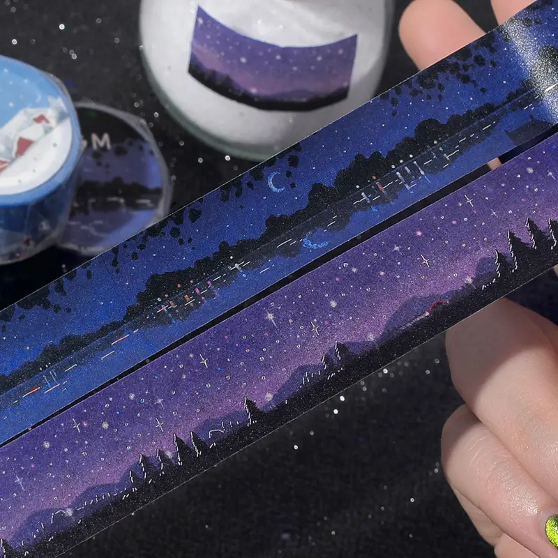 Bgm - Washi Tape - Dreamy Scenery - Starry Sky 2