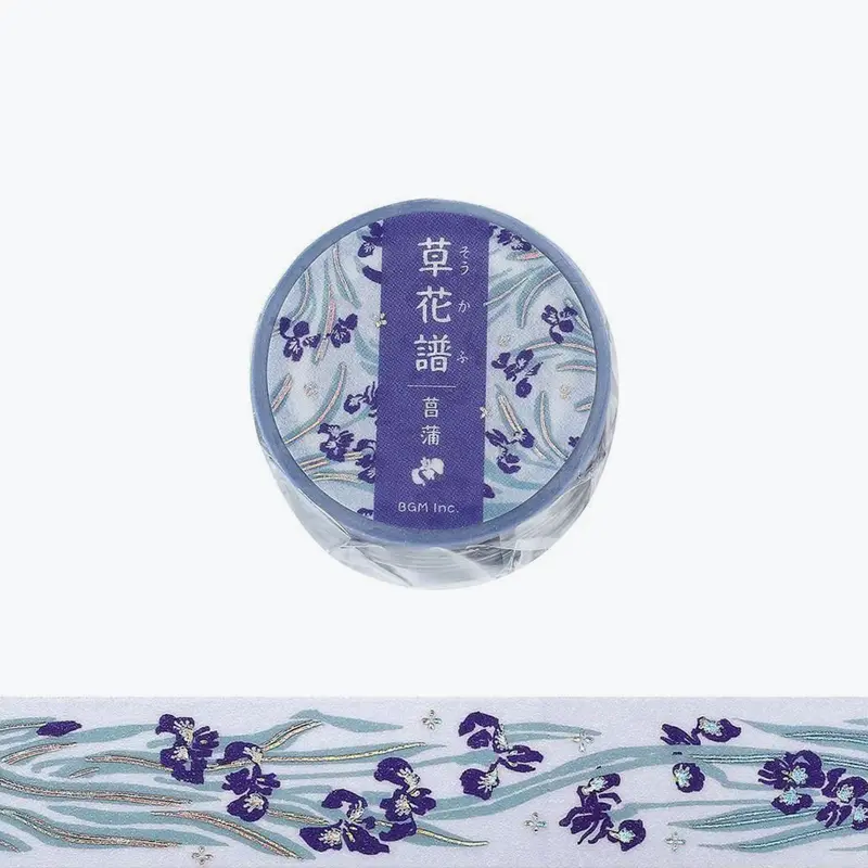 Bgm - Washi Tape - Flora - Iris 1