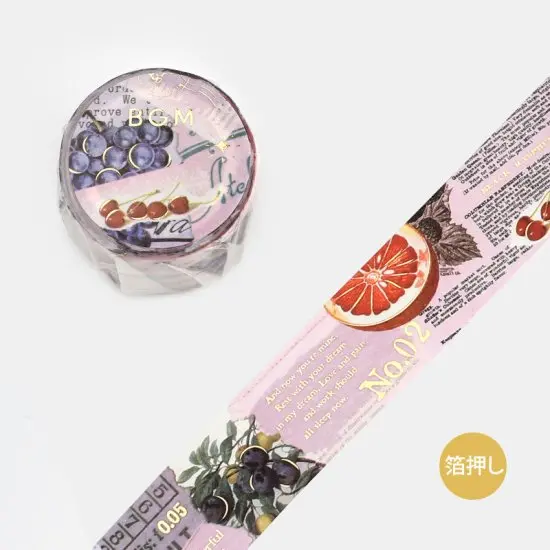 Bgm - Washi Tape - Fruit 1