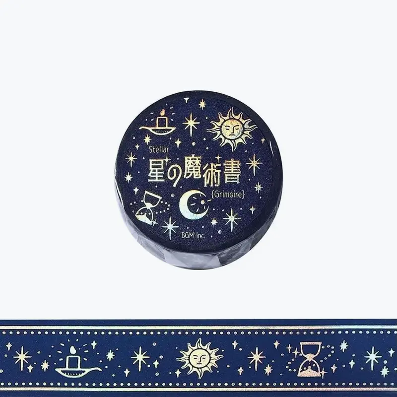 Bgm - Washi Tape - Grimoire - Blue 1