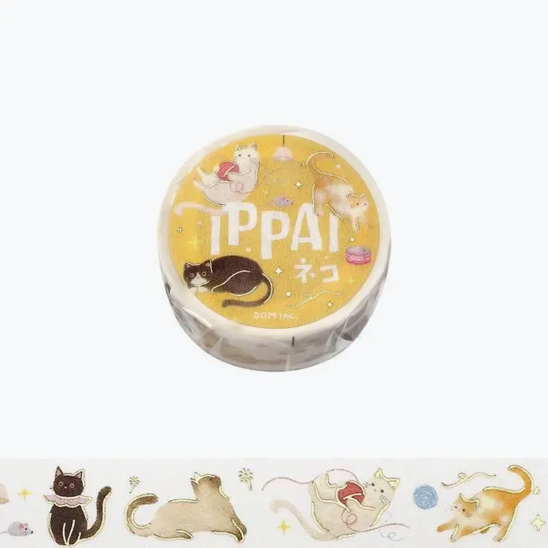 Bgm - Washi Tape - Ippai - Cats 1