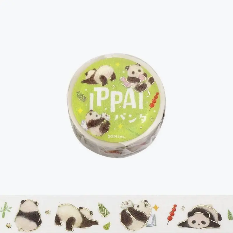 Bgm - Washi Tape - Ippai - Pandas 1