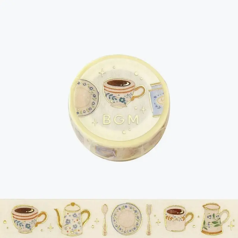 Bgm - Washi Tape - Life Foil 3 - Afternoon Tea 1