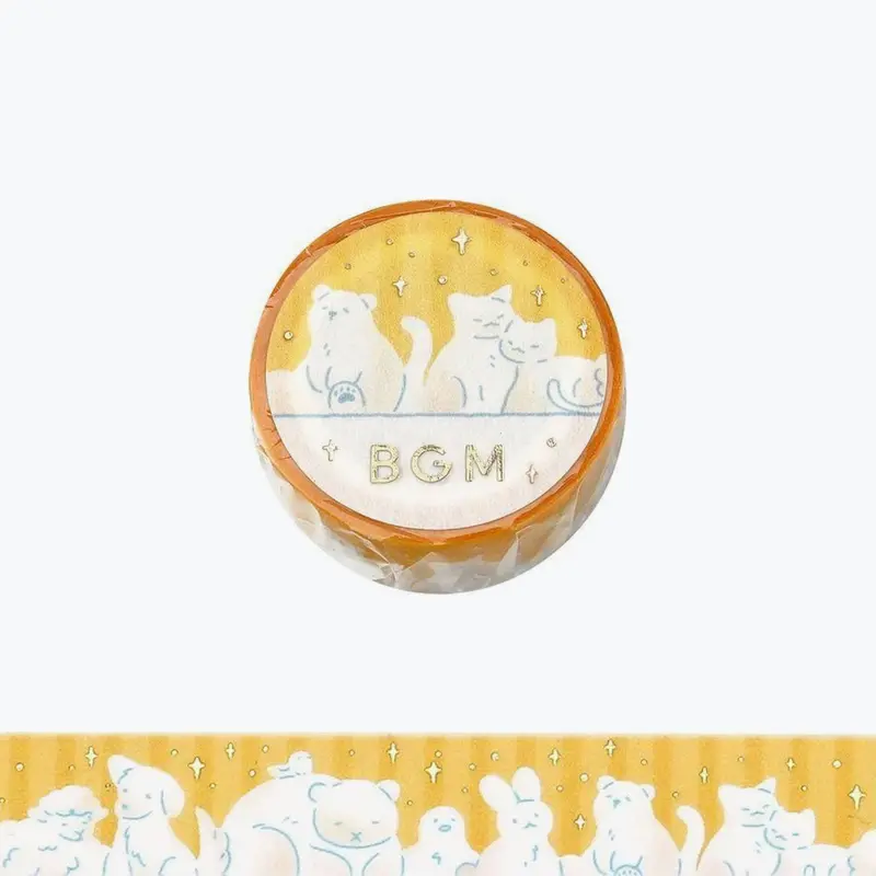 Bgm - Washi Tape - Life Foil - Animals 1