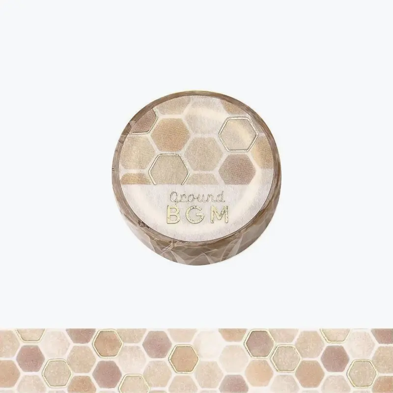 Bgm - Washi Tape - Life Foil - Honeycomb 1
