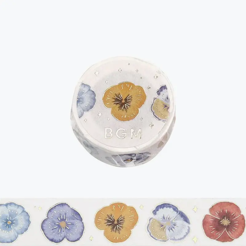 Bgm - Washi Tape - Life - Pansy 1
