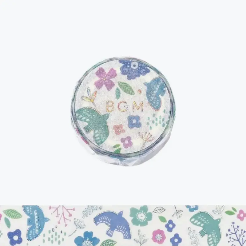 Bgm - Washi Tape - Nordic Forest - Bird Song 1