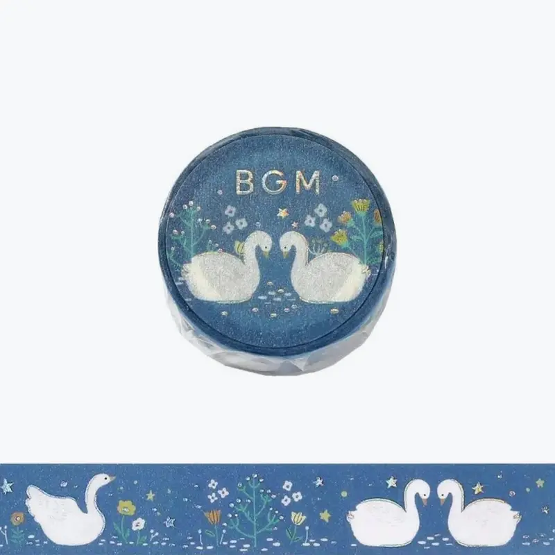 Bgm - Washi Tape - Nordic Forest - Swan Lake 1