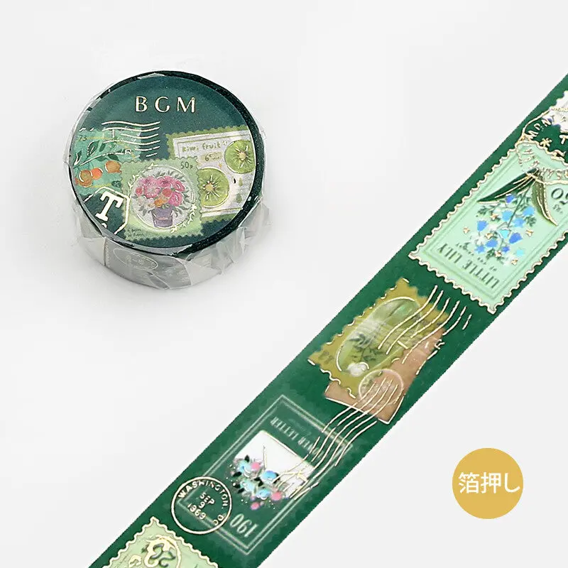 Bgm - Washi Tape - Plant Green 1