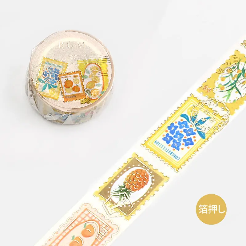 Bgm - Washi Tape - Plant Yellow 1