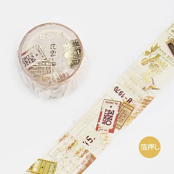 Bgm - Washi Tape - Tickets 1