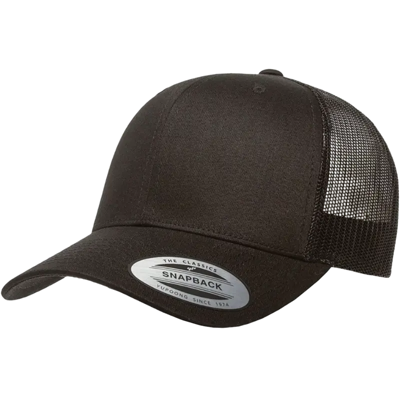 Black 6-Panel Snapback 1