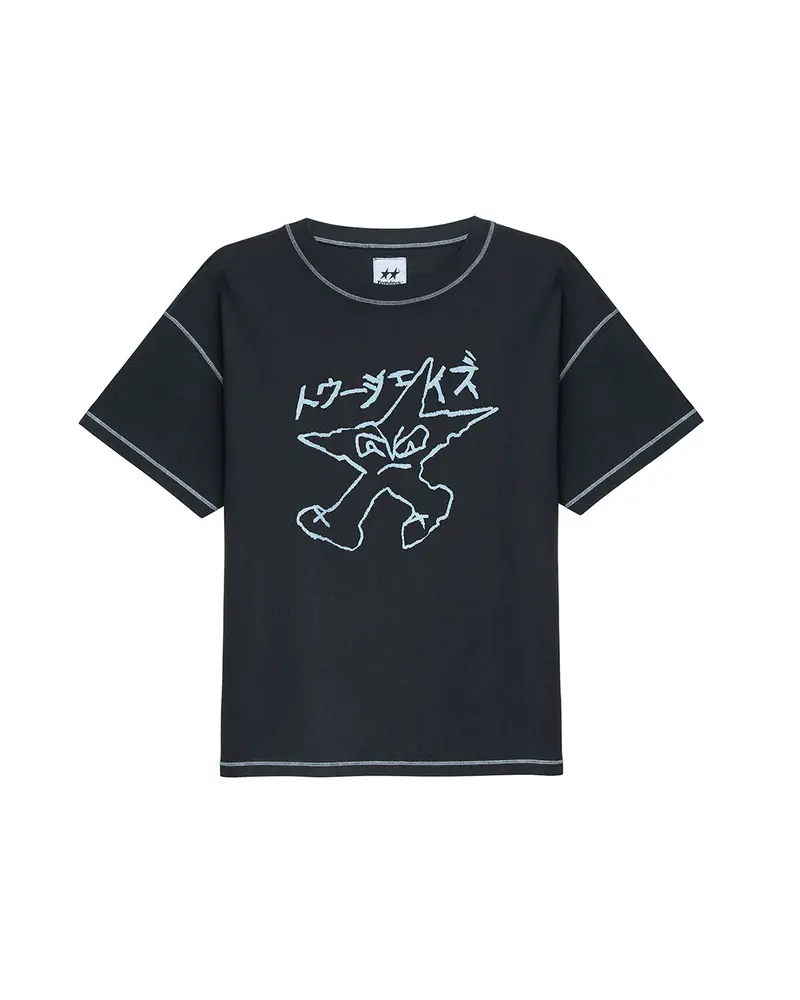 Black Contrast Tee 1