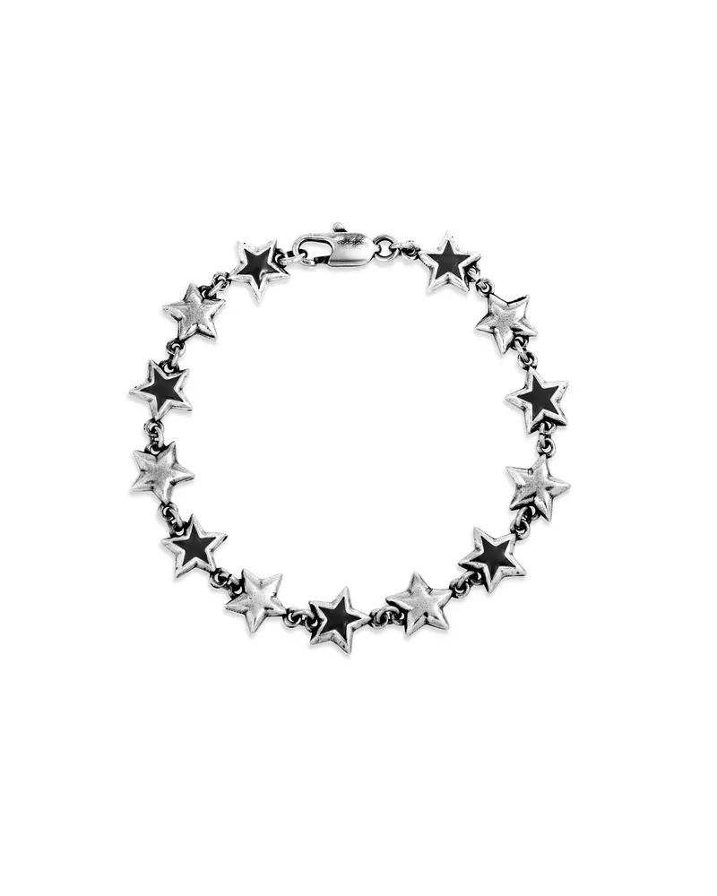 Black Enameled Stars Bracelet 1