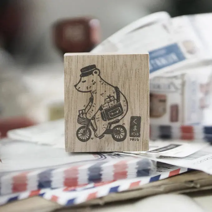 Black Milk Project - Stamp - Kuma Post Bear (Bicycle) 1