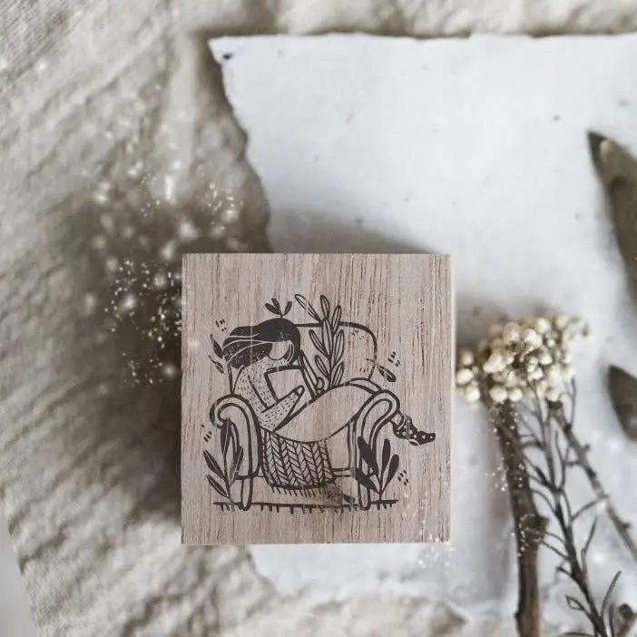 Black Milk Project - Stamp - Monochrome Girls (Reading) 1
