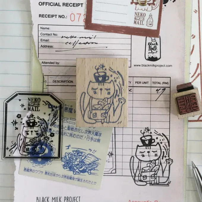 Black Milk Project - Stamp - Neko Mail (Cup)(M) 1