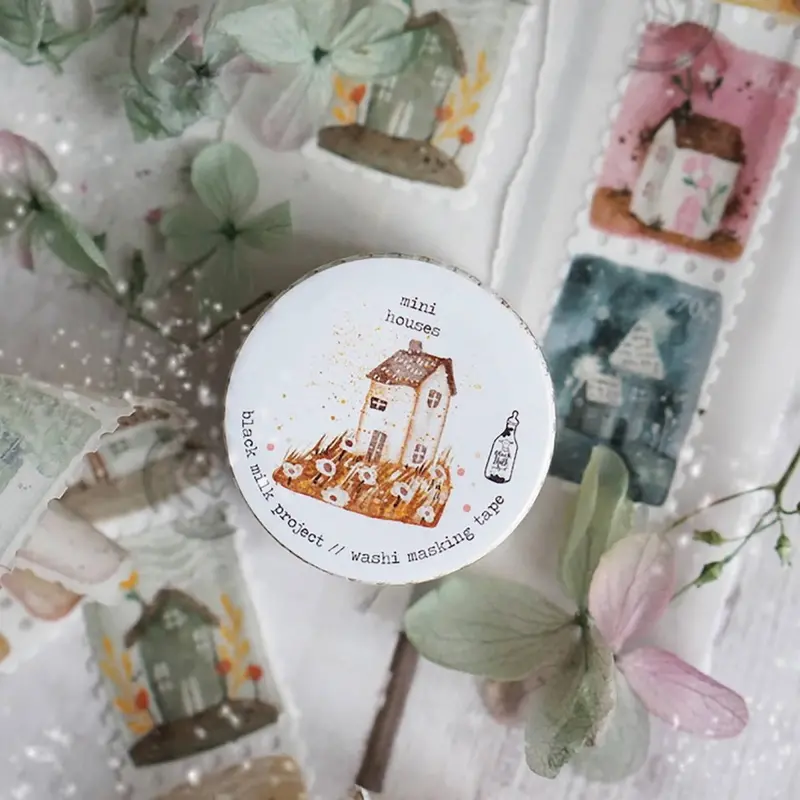 Black Milk Project - Washi Tape (Stamp) - Mini Houses 1