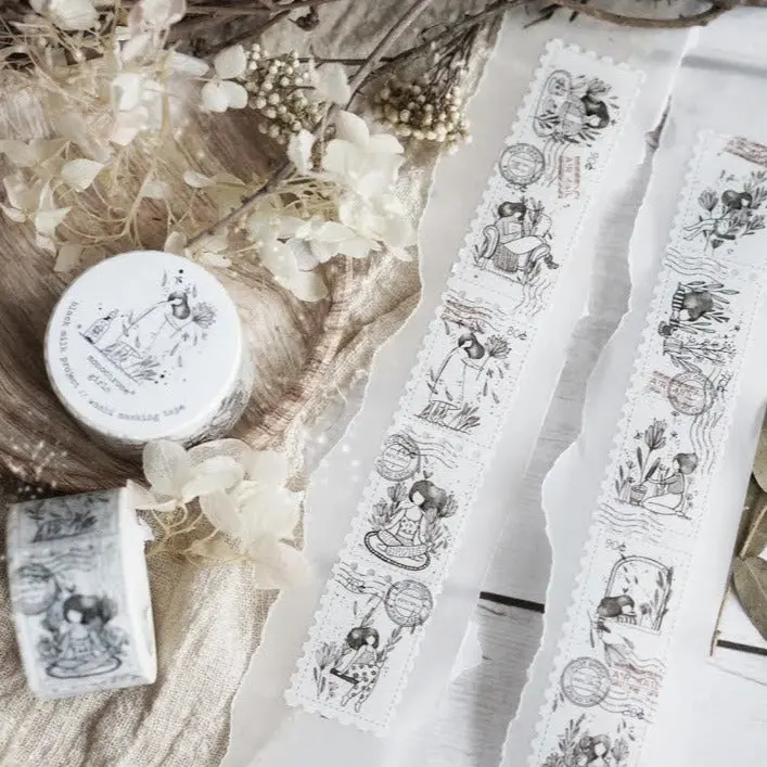 Black Milk Project - Washi Tape (Stamp) - Monochrome Girls 1