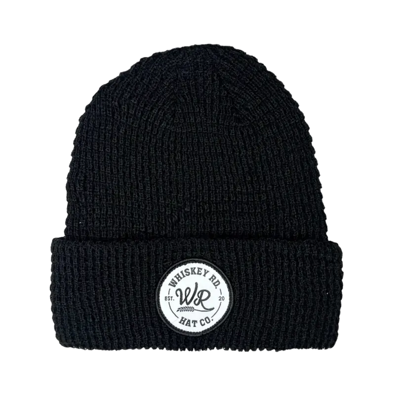 Black Waffle Cut Toque 1
