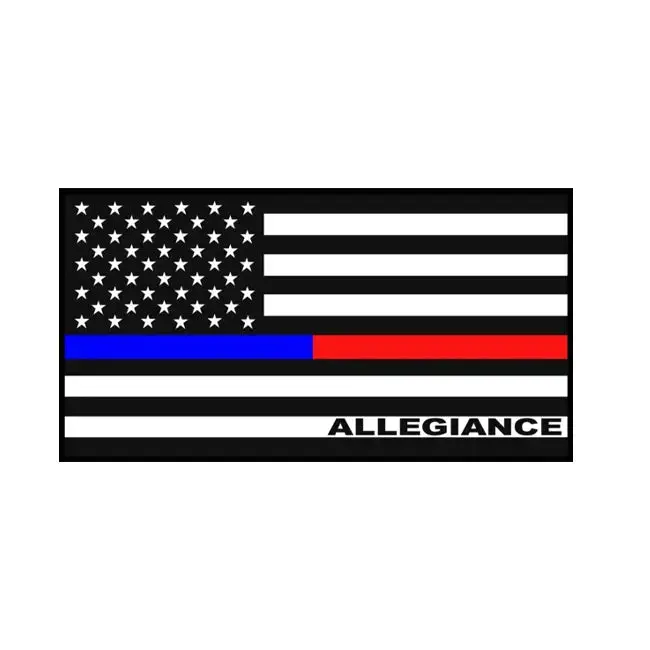 Blu/Red Line Sticker 1