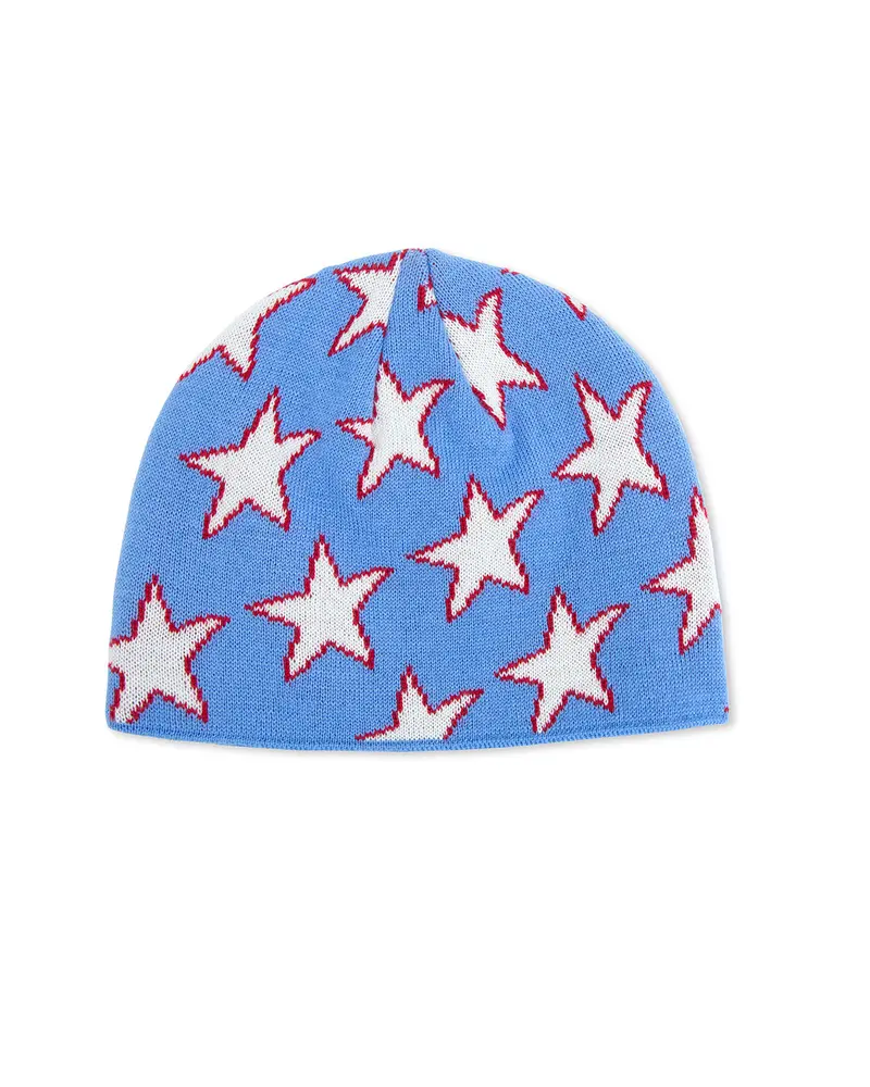 Blue All-Over Stars Beanie 1