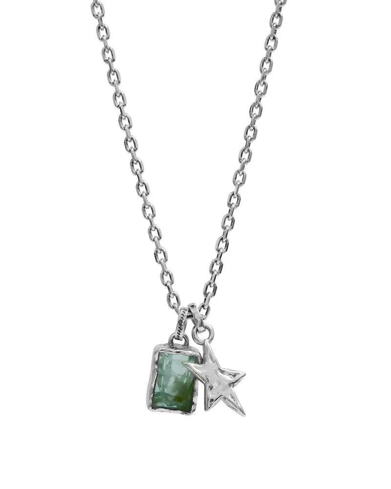 Blue Stone Multicharm Necklace 1