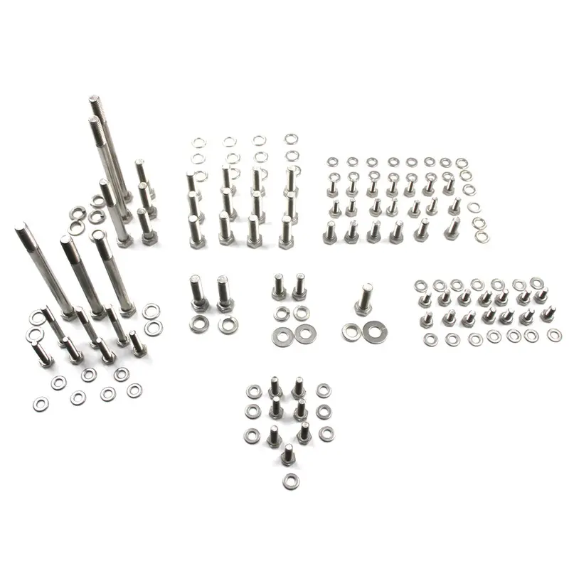 Bolt Kit, Amc V-8 Engine, 146 Pieces, T-304 Stainless, 1966-1991 Amc Jeep, International 1