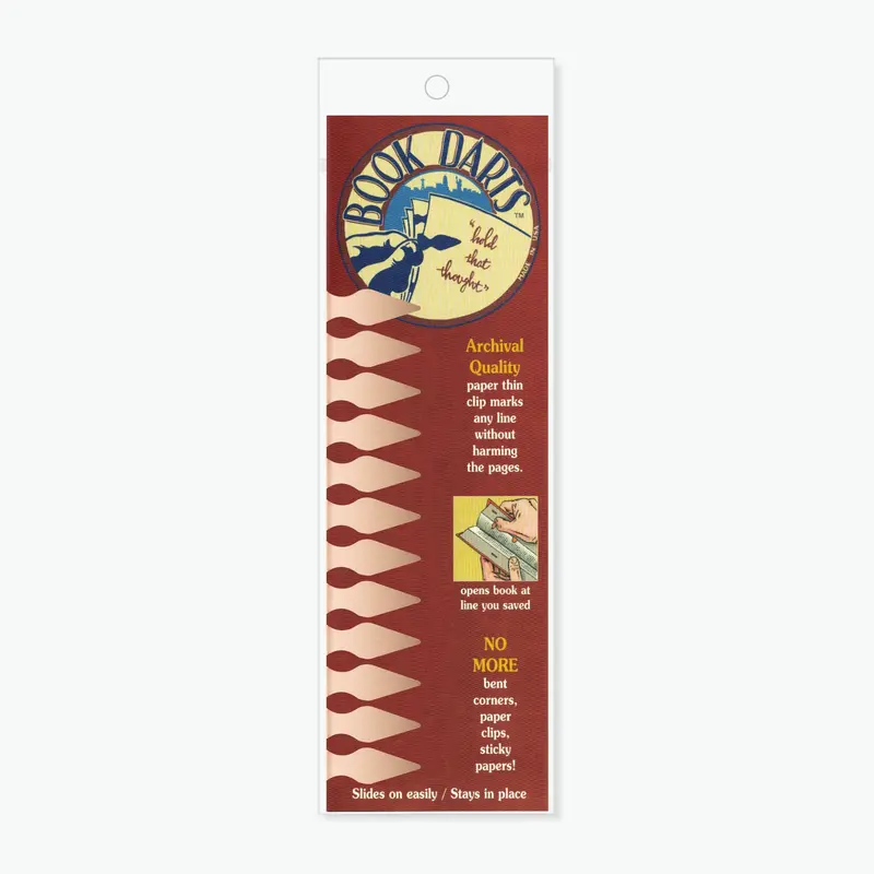 Book Darts - Clip - Sleeve - Bronze - Pack Of 12 1