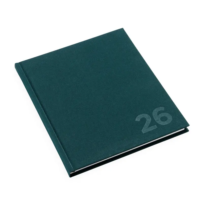 Bookbinders Design - 2026 Diary - Hardcover - Regular - Northern Light Green 1