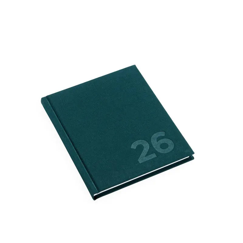 Bookbinders Design - 2026 Diary - Hardcover - Small - Northern Light Green 1