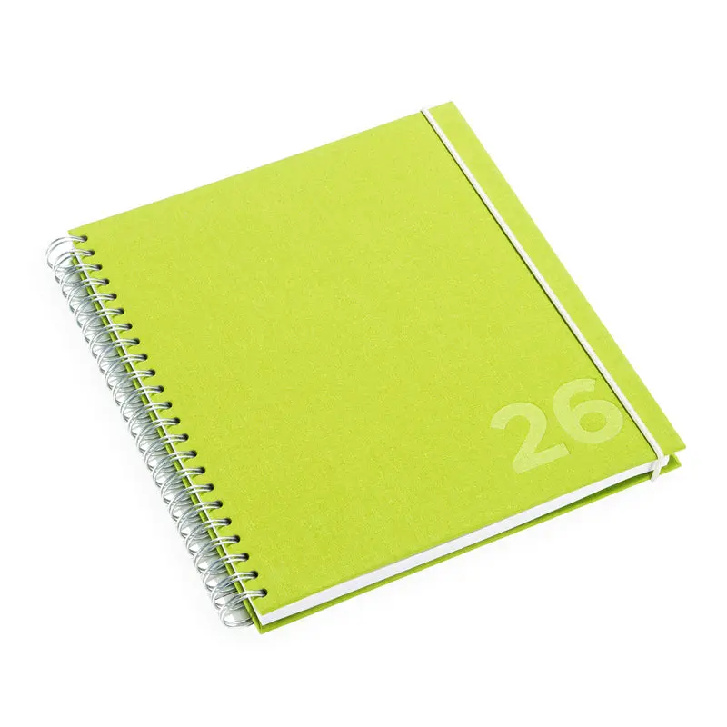 Bookbinders Design - 2026 Diary - Wire-O - Regular - Apple Green 1