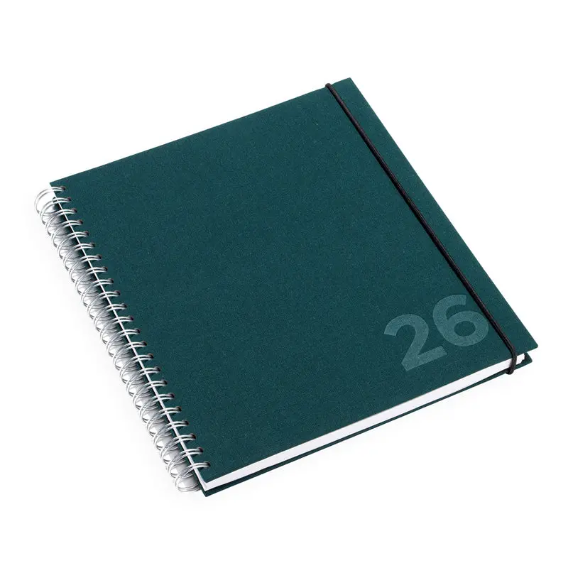 Bookbinders Design - 2026 Diary - Wire-O - Regular - Northern Light Green 1