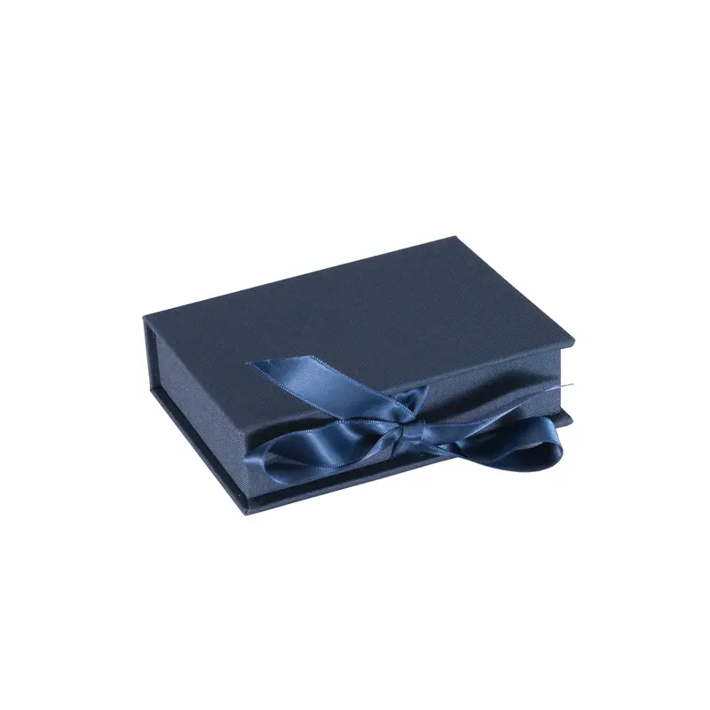 Bookbinders Design - Box - A6 + Silk Ribbon - Smoke Blue 1