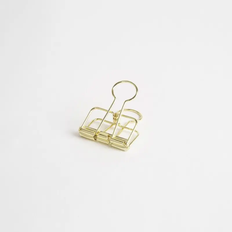 Bookbinders Design - Bulldog Clip - Gold 1