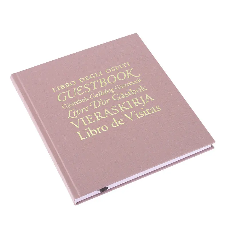 Bookbinders Design - Cloth Notebook - Guest Book - Dusty Pink 1