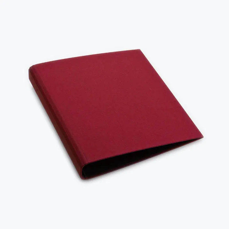 Bookbinders Design - Cloth Ringbinder - A4 - Rose Red 1