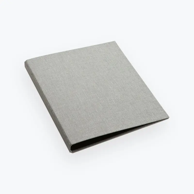 Bookbinders Design - Cloth Ringbinder - A4 - Slim - Light Grey 1