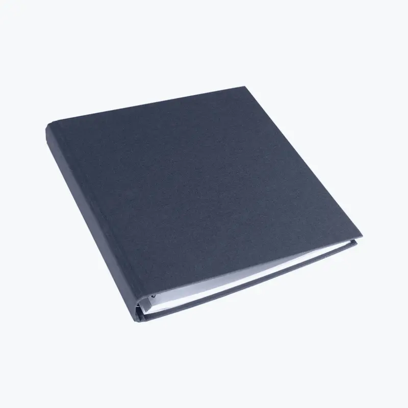 Bookbinders Design - Cloth Ringbinder - A4 - Smoke Blue 1