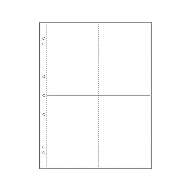 Bookbinders Design - Insert - Plastic Pocket - A4 Quad 1