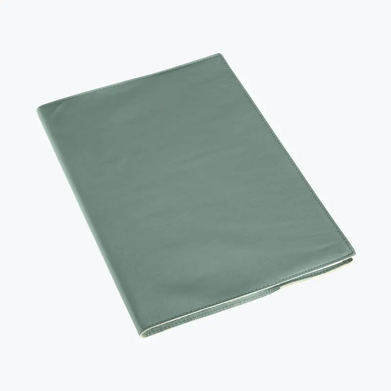 Bookbinders Design - Notebook - Leather - A4 - Dusty Green 1