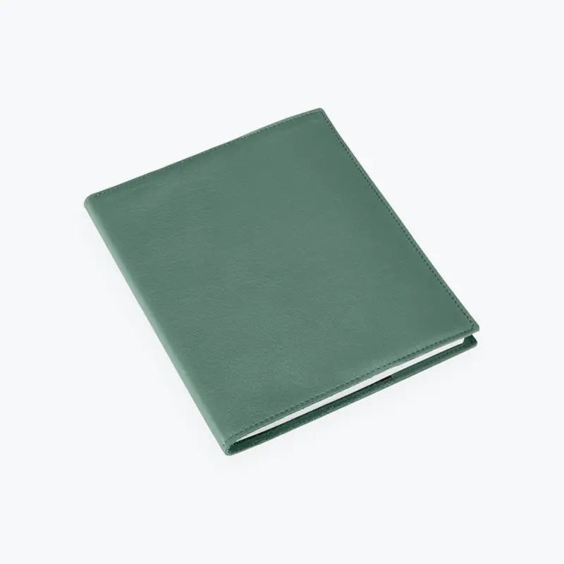 Bookbinders Design - Notebook - Leather - Regular - Dusty Green 1