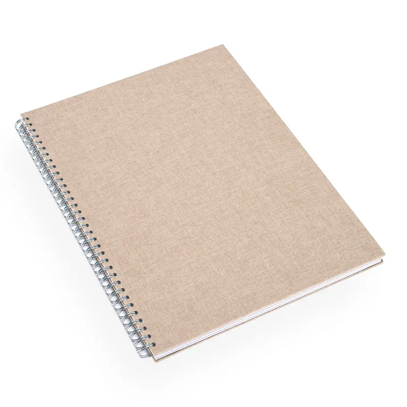 Bookbinders Design - Notebook - Wire-O - Hard - Extra Large - Sandbrown 1