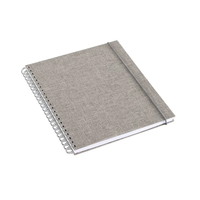 Bookbinders Design - Notebook - Wire-O - Hard - Medium - Light Grey <Outgoing> 1