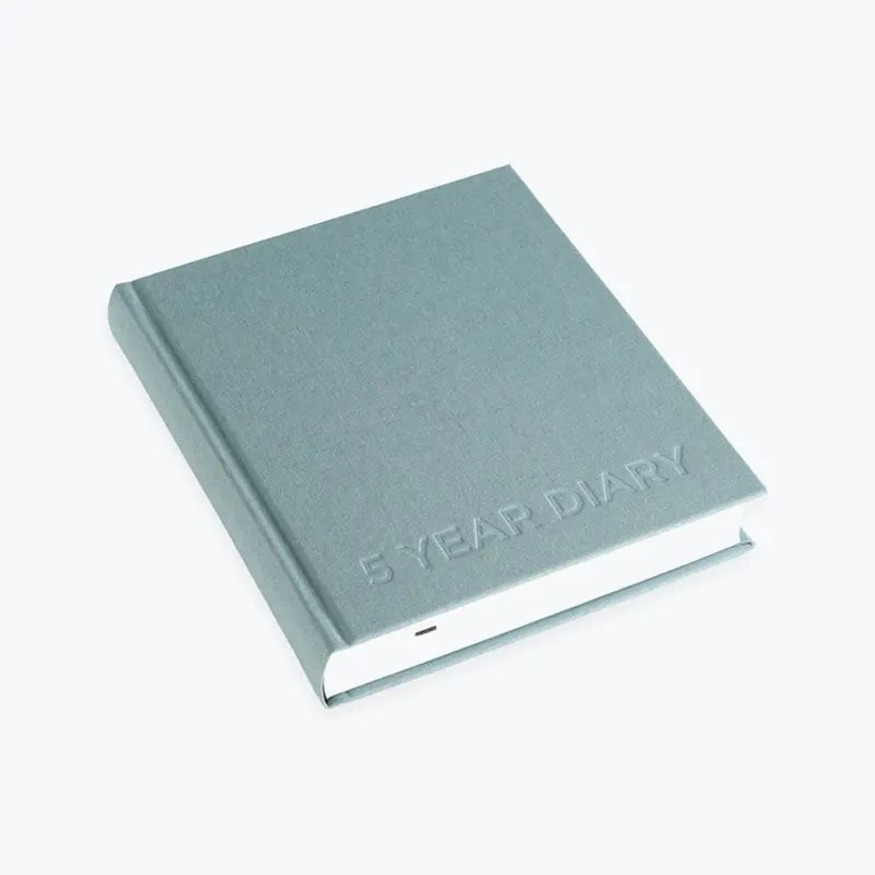 Bookbinders Design - Planner - 5 Year Diary - Dusty Green 1