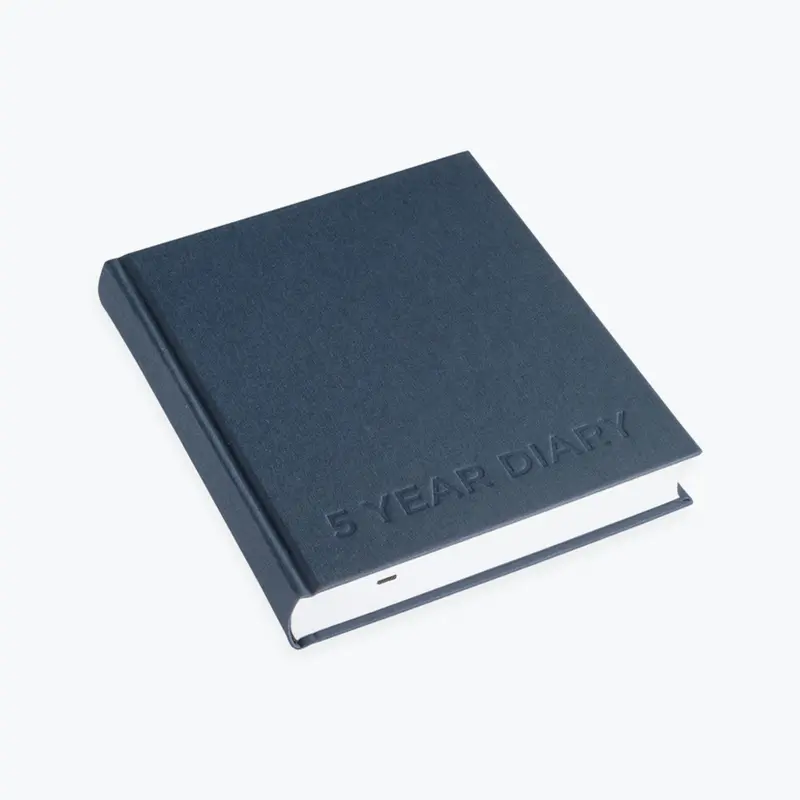 Bookbinders Design - Planner - 5 Year Diary - Smoke Blue 1