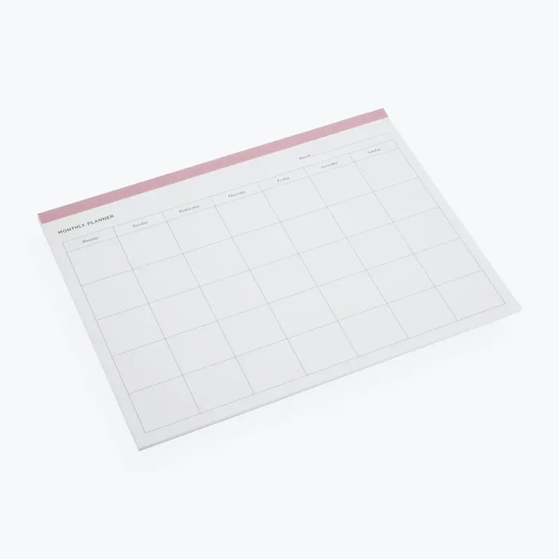Bookbinders Design - Planner - Monthly - Dusty Pink 1