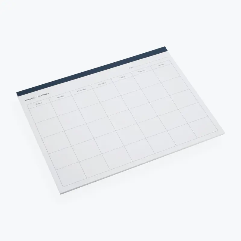 Bookbinders Design - Planner - Monthly - Smoke Blue 1