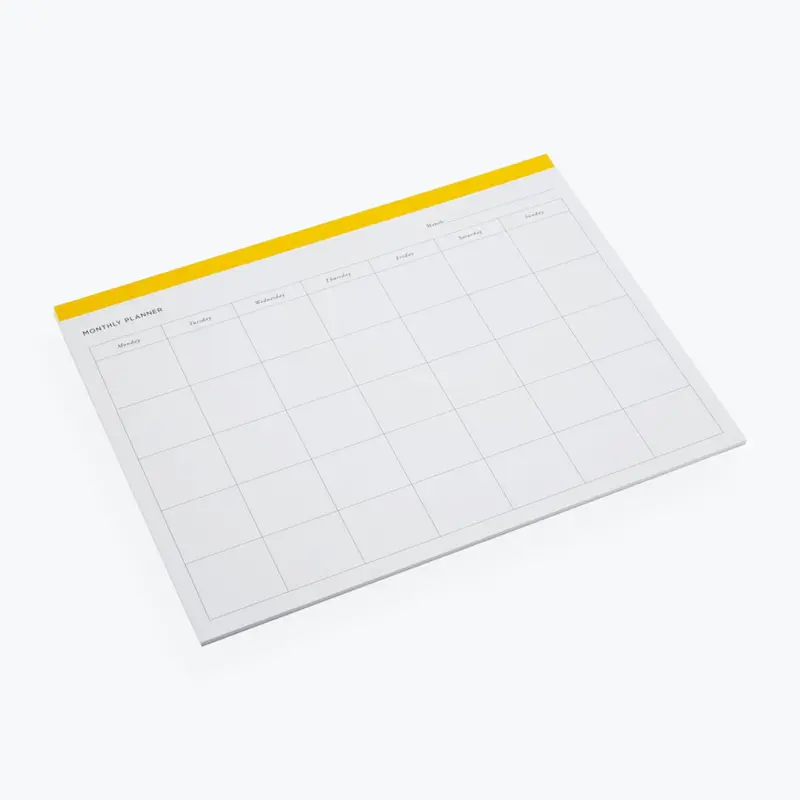 Bookbinders Design - Planner - Monthly - Sun Yellow <Outgoing> 1